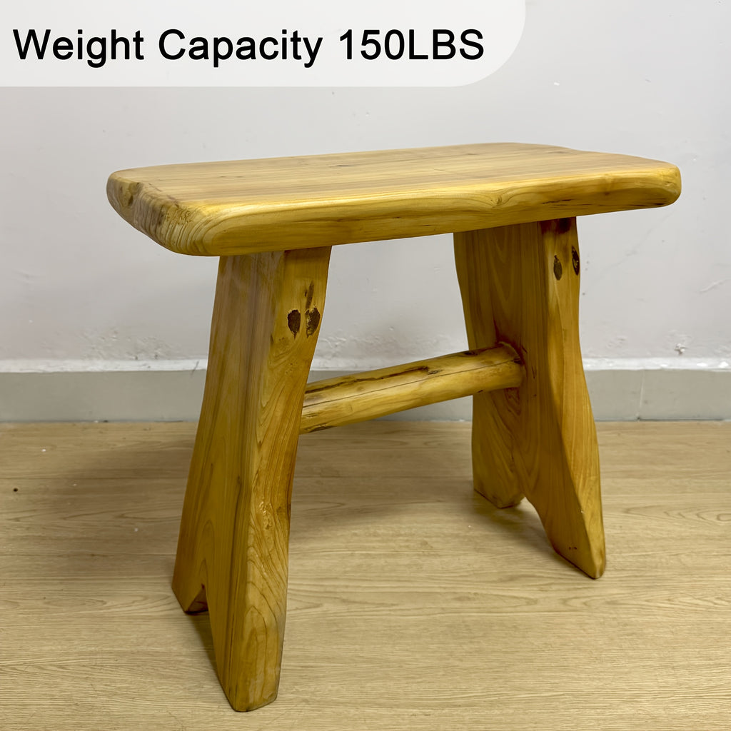 Irregular Shape Design All Solid Wood Fir Stool, Organized-life Wood Stump Side Stool, Tree Stump End Table Stool, Foot Stool, Natural Plant Stand For Garden Living Room, Small Lamp, Accent Stool, Piece Of Art Cedar Roots, Rustic Wood Side Stool